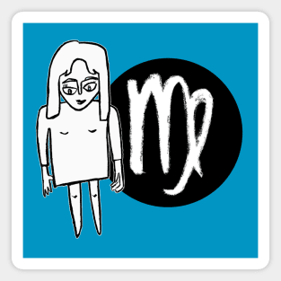 Virgo Zodiac Woman, Girl Birthday Virgo Magnet